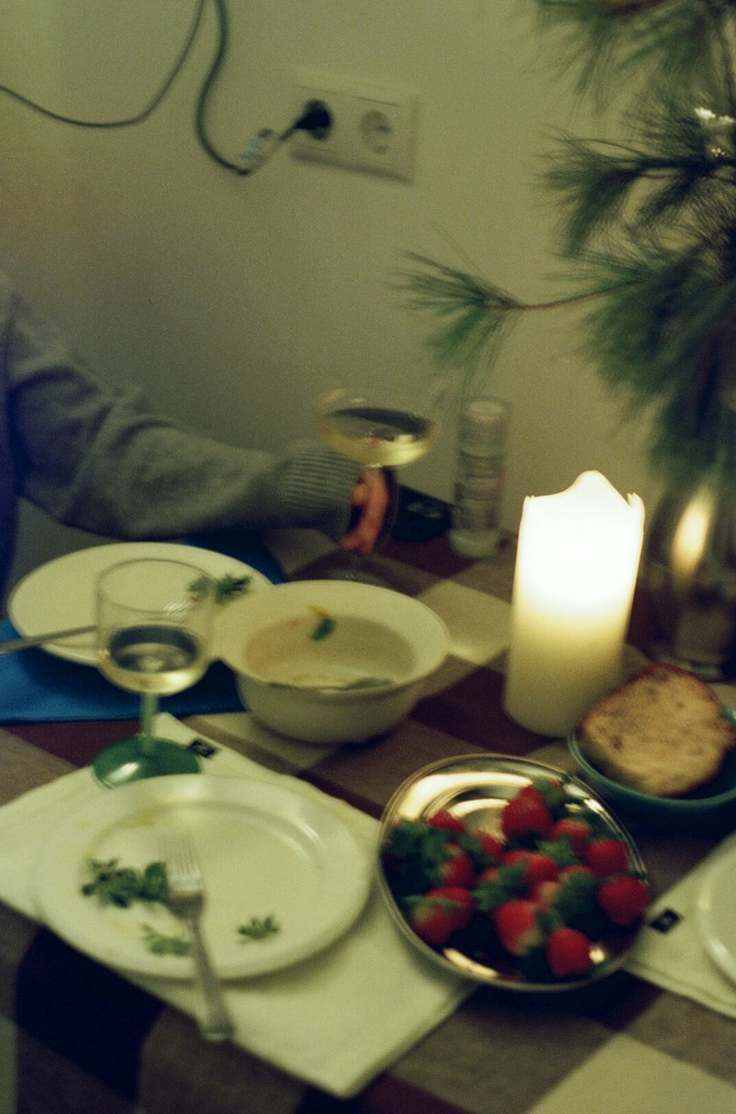 family dinner at home